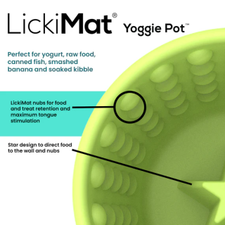 LickiMat Yoggie Pot Verde