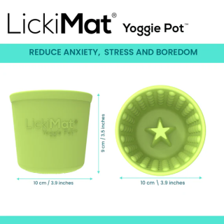 LickiMat Yoggie Pot Verde