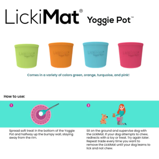 LickiMat Yoggie Pot Verde