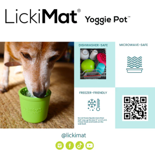 LickiMat Yoggie Pot Verde